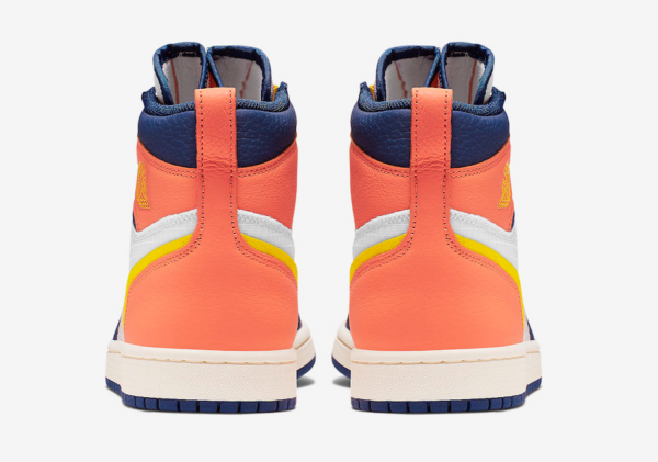 Giày Nike Air Jordan 1 High Zip 'Blue Void Citron' AQ3742-100 - Ảnh 7