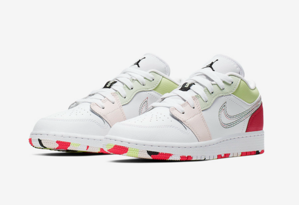 Giày Nike Air Jordan 1 Low GS 'Ember Glow' 554723-176 - Ảnh 6