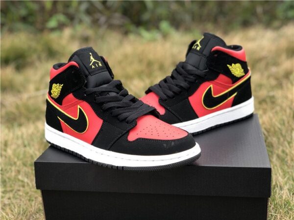Giày Nike Air Jordan 1 Mid 'Hot Punch Volt' BQ6472-006 - Ảnh 9