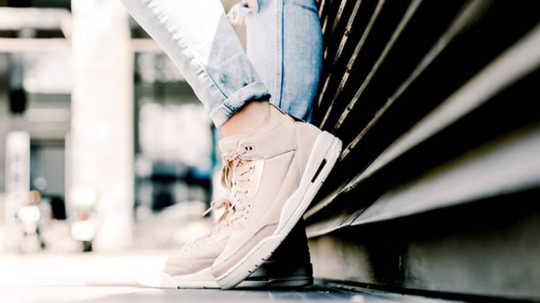 Giày Nike Wmns Air Jordan 3 SE 'Particle Beige' AH7859-205 - Ảnh 3