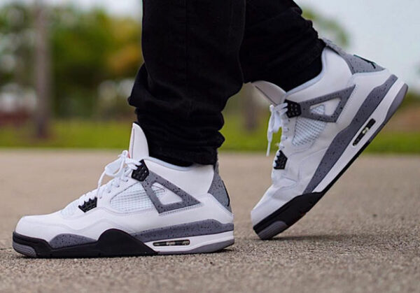 Giày Golf Nike Air Jordan 4 Golf 'White Cement' CU9981-100 - Ảnh 2