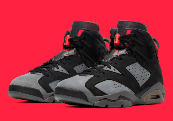 Giày Nike Paris Saint-Germain x Air Jordan 6 Retro 'Iron Grey' CK1229-001 - Ảnh 6