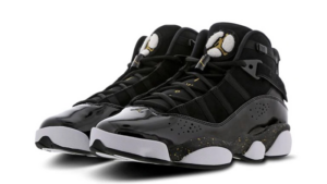 Alternative view of Giày Nike Air Jordan 6 Rings 'Black Metallic Gold' 322992-007