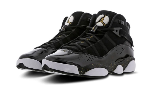 Giày Nike Air Jordan 6 Rings 'Black Metallic Gold' 322992-007 - Ảnh 2