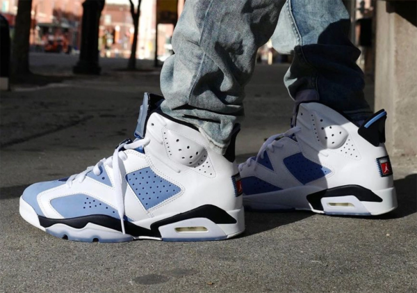 Giày Nike Air Jordan 6 Retro GS 'UNC Home' 384665-410 - Ảnh 2
