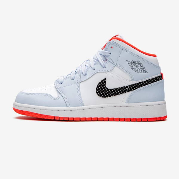Giày Nike Air Jordan 1 Mid GS 'Half Blue' 555112-400 - Ảnh 7