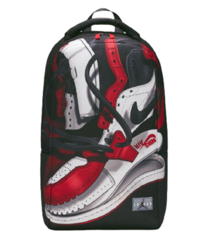 Balo Nike Air Jordan Retro 1 OG Shoe Backpack Black Gym Red 9A0484-KR5