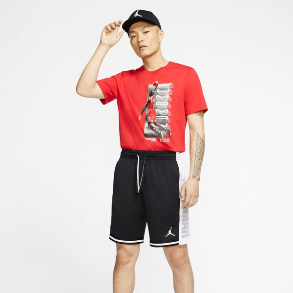 Quần Nike Jordan Jumpman Mens Basketball Shorts Black White CD4907-011 - Ảnh 6