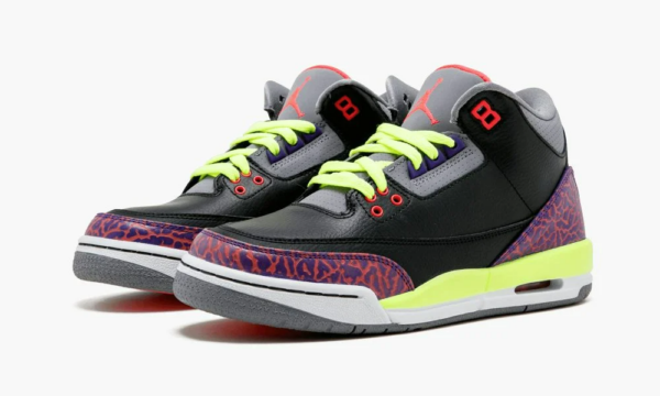 Giày Nike Air Jordan 3 Retro GS 'Black Atomic Red' 441140-039 - Ảnh 8