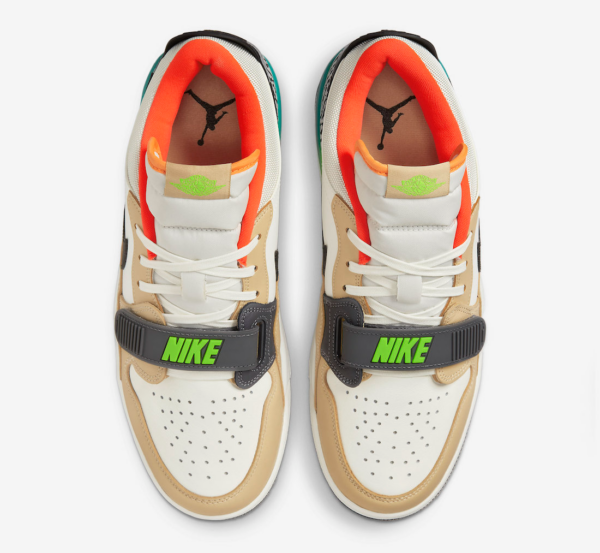 Giay Nike Air Jordan Legacy 312 Low 'White And Orange Green' DZ2762-101