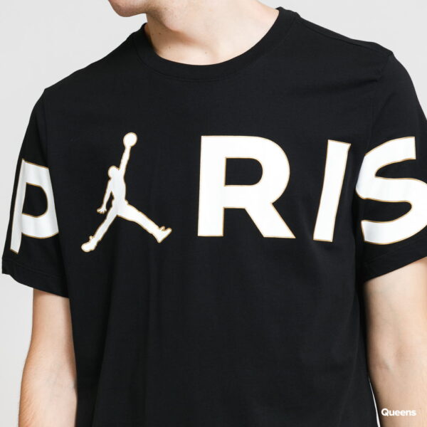 Áo Nike Paris Saint-Germain Wordmark t Shirt Black CK9785-010 - Ảnh 3