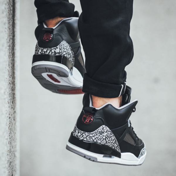 Giày Nike Jordan Spiz'ike GS 'Black Cement' 317321-034 - Ảnh 3