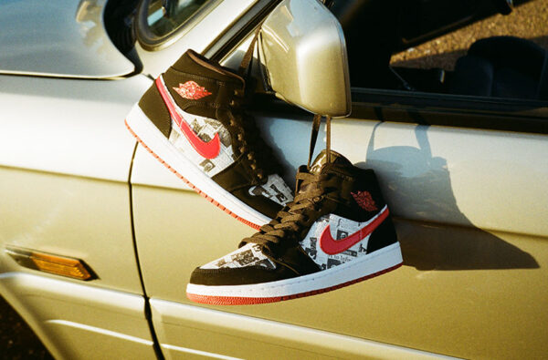 Giày Nike Air Jordan 1 Mid 'Newspaper' 852542-061 - Ảnh 3