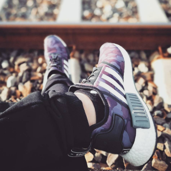 Giày Adidas A Bathing Ape x NMD R1 'Black Camo' BA7325 - Ảnh 2