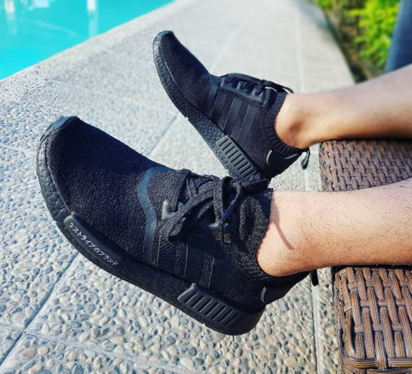 Giày Adidas NMD R1 Primeknit 'Japan Triple Black' BZ0220 - Ảnh 3