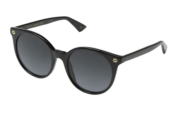 Kính Gucci Black Round Acetate Womens Sunglasses GG0091S001 - Ảnh 2