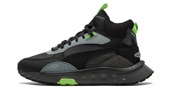 Giày Puma Wild Rider Mid WS 'Black Neon' 381598-01 - Ảnh 5
