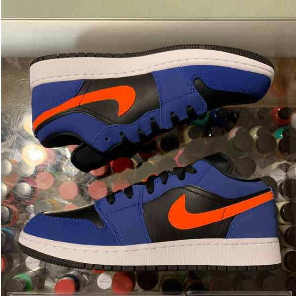 Giày Nike Air Jordan 1 Low GS 'Rush Blue' 553560-480 - Ảnh 4