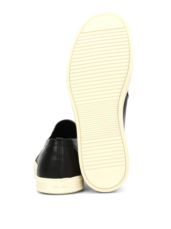 Giày Rick Owens Hun Rounded Toe Leather Slip-Ons RU17S9865LBO-91 - Ảnh 5