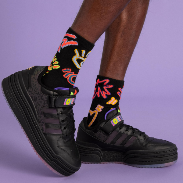 Giày Adidas Forum Triple Platform Pride Low 'Core Black' GX6396 - Ảnh 3