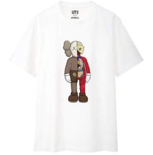 KAWS x Uniqlo Flayed Tee White K-XUFTWH