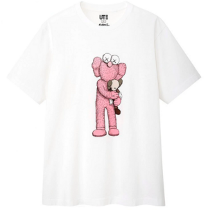 KAWS x Uniqlo Pink BFF Tee White KW-UPKBFFTWH
