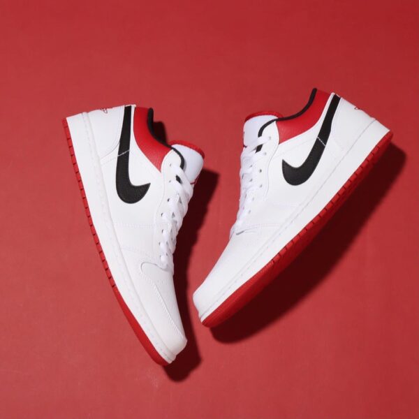 Giày Nike Air Jordan 1 Low 'White Univeristy Red' 553558-118 - Ảnh 5