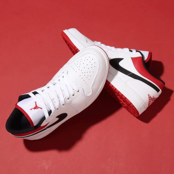 Giày Nike Air Jordan 1 Low 'White Univeristy Red' 553558-118 - Ảnh 6