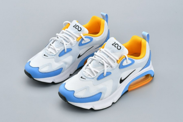Giày Nike Women Air Max 200 White Black Half Blue AT6175-101 - Ảnh 5