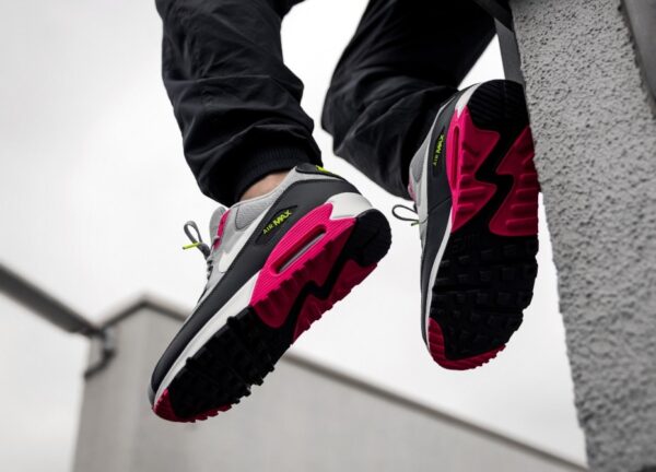 Giày Nike Air Max 90 Essential 'Grey Pink Volt' AJ1285-020 - Ảnh 2