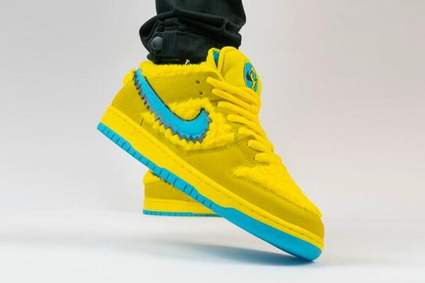 Giày Nike Grateful Dead x Dunk Low SB 'Yellow Bear' CJ5378-700 - Ảnh 5