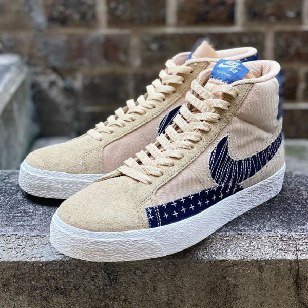 Giày Nike Blazer Mid SB 'Sashiko Pack Sesame' CT0715-200 - Ảnh 6