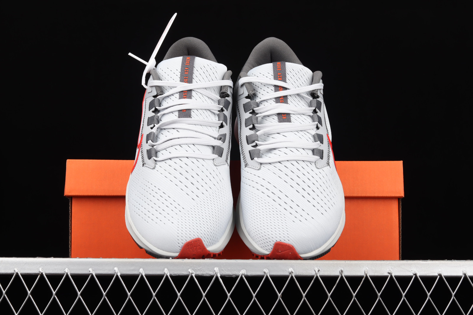 Giày Nike Air Zoom Pegasus 38 'Pure Platinum Chile Red' CW7356-004 - Ảnh 6