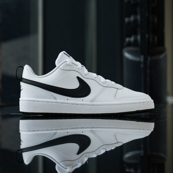 Giày Nike Court Borough Low 2 White Black (GS) BQ5448-104 - Ảnh 4