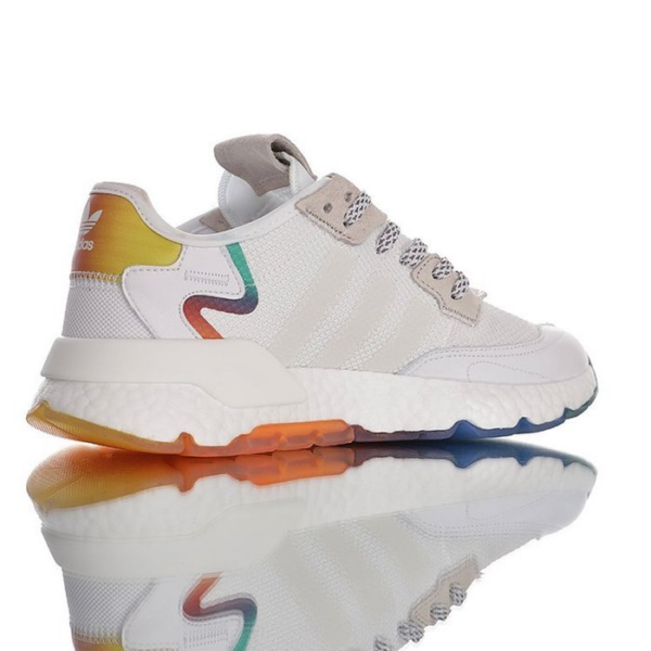 Giày Adidas Nite Jogger 2020 Boost Cloud White Rainbow FV4544 - Ảnh 2