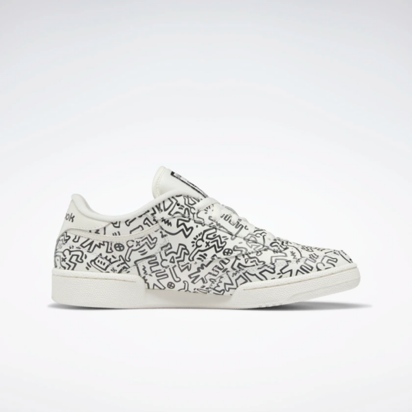 Giày Reebok Keith Haring x Club C 'Dancing Figures Allover Print' GZ1458 - Ảnh 6