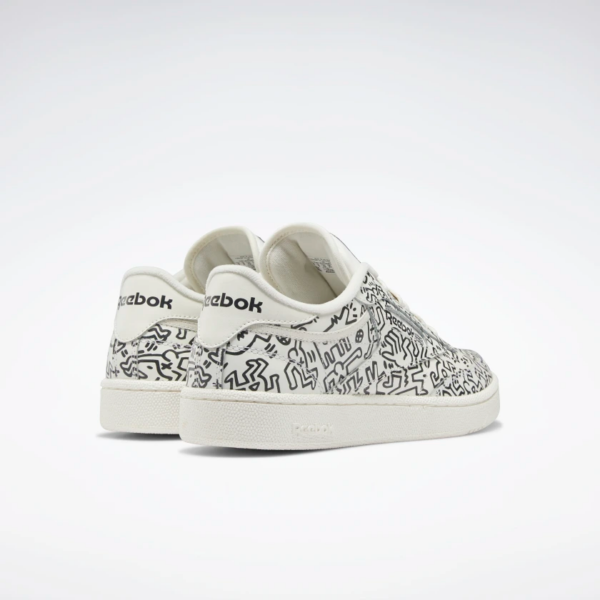 Giày Reebok Keith Haring x Club C 'Dancing Figures Allover Print' GZ1458 - Ảnh 9