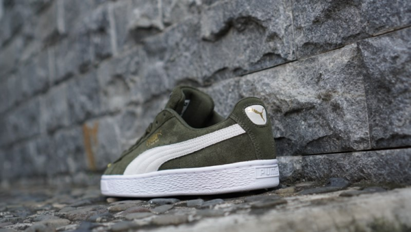 Giày Puma Suede Classic Green White 365347-33 - Ảnh 5