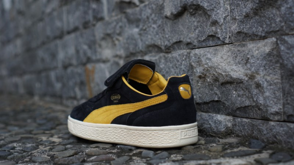 Giày Puma King Suede Black Yellow 366290-02 - Ảnh 3