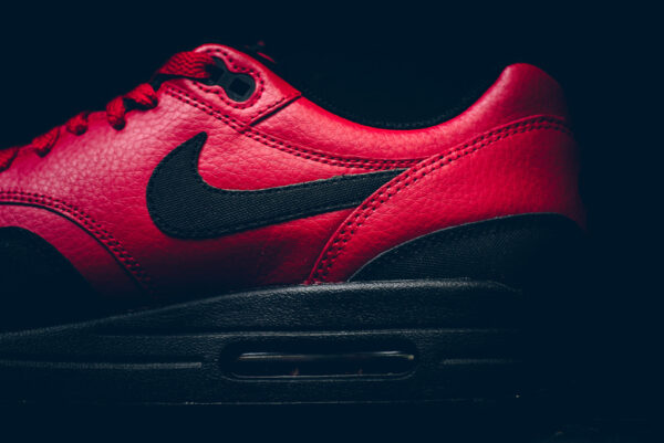 Giày Nike Air Max 1 Leather Premium 'Gym Red Black' 705282-600 - Ảnh 6