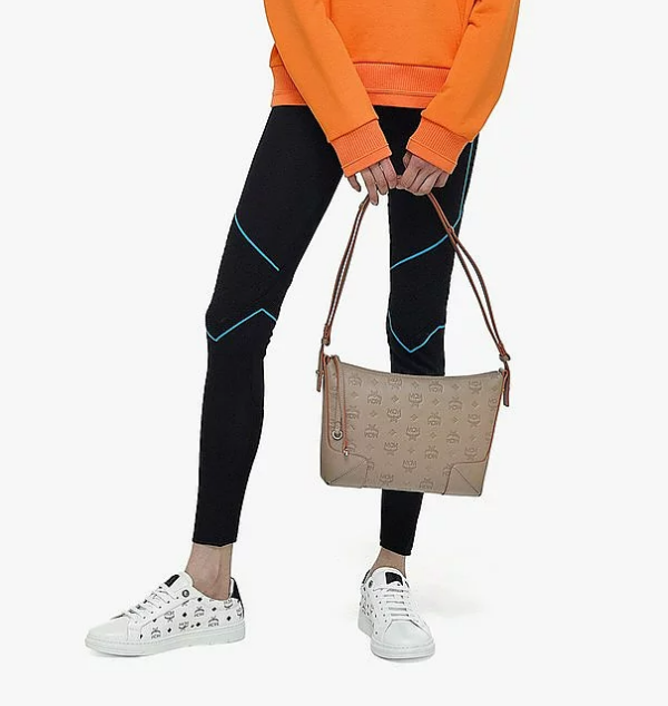 Túi MCM Klara Shoulder Bag in Monogram Leather MWSBSKM02NV001 - Ảnh 4