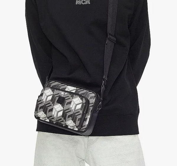 Túi MCM Klassik Crossbody in Cubic Monogram Canvas MMKBACK09BW001 - Ảnh 6