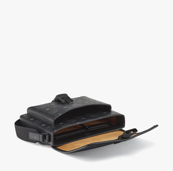 Túi MCM Klassik Messenger in Visetos 'Black' MMMCAKK01BK001 - Ảnh 6