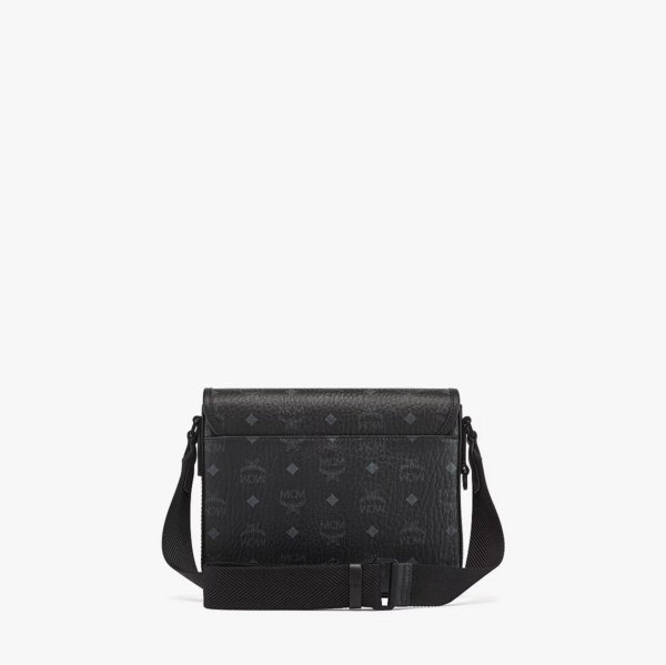 Túi MCM Klassik Messenger in Visetos 'Black' MMMCAKK01BK001 - Ảnh 4