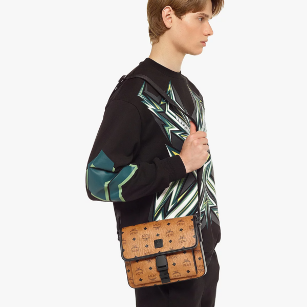 Túi MCM Klassik Messenger in Visetos 'Cognac' MMMCAKK01CO001 - Ảnh 2