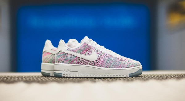 Giày Nike Wmns Air Force 1 Flyknit Low 'White Radiant Emerald' 820256-102 - Ảnh 6