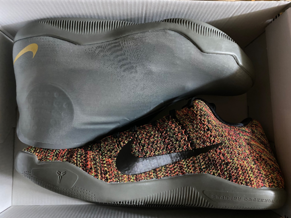 Giày Nike Kobe 11 ALT Tumbled Grey 880463-079 - Ảnh 4