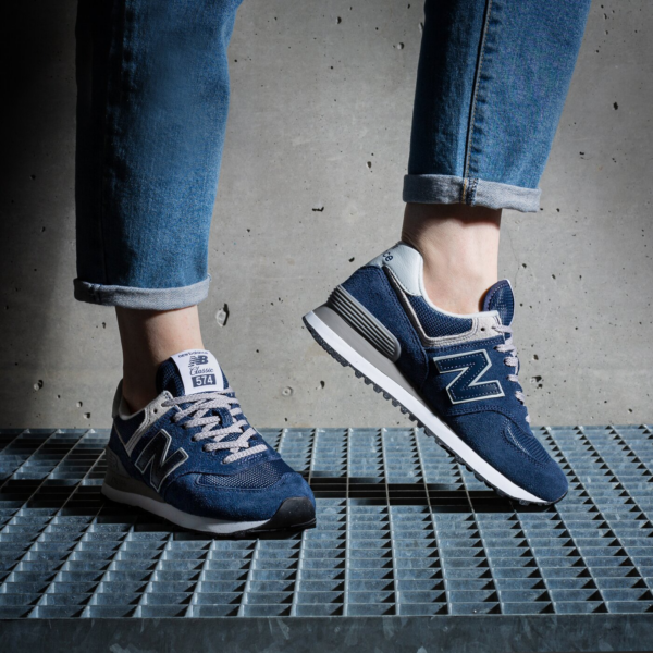 Giày New Balance 574 Classic 'Navy Blue' WL574EVN - Ảnh 3