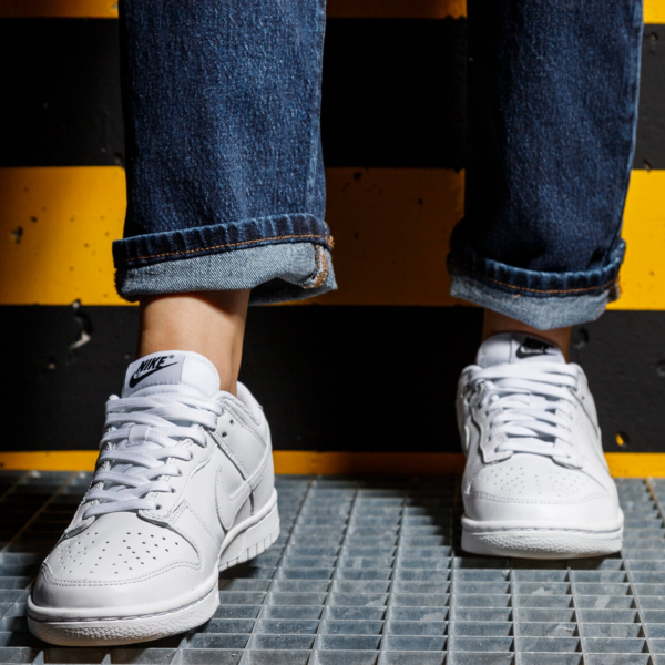 Giày Nike Wmns Dunk Low 'Triple White' DD1503-109 - Ảnh 5