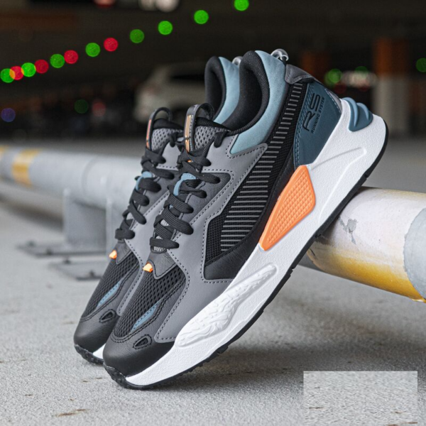 Giày Puma RS Z Core Trainers Black Castle Rock Blue Coral 383590-02 - Ảnh 3
